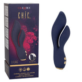 Chic Lilac Silicone Dual Motor Vibrator with Gold Accents – 10 Vibration Speeds, USB Rechargeable, Waterproof, Flexible Design VIBRATORS-RABBIT